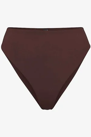SKIMS Slim-fit High-rise Recycled Stretch-nylon Bikini Bottoms