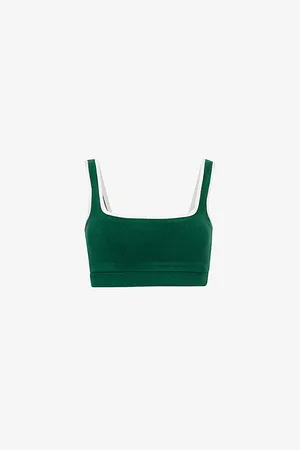 4th & Reckless Ella Square-neck Cropped Woven Top