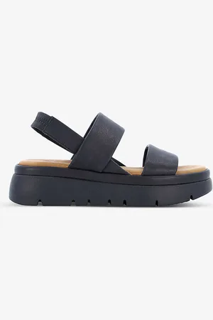 Dune Location Padded Leather Flatform Sandals