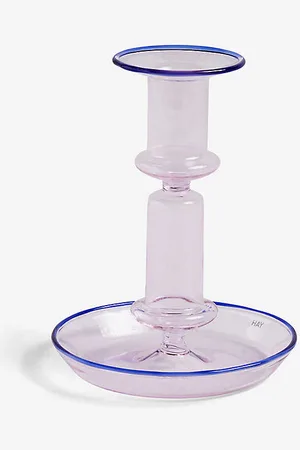 Hay Flare Borosilicate Glass Candleholder 14cm X 11cm