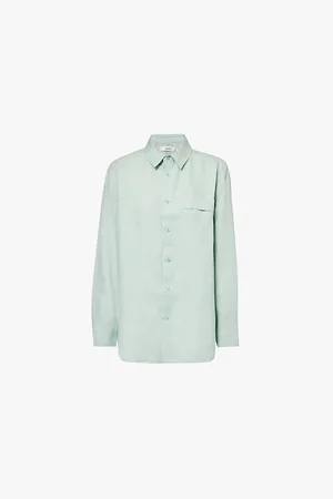 The Pangaia Spread-collar Relaxed-fit Linen Shirt
