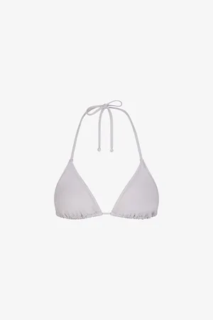 SKIMS Signature Swim Triangle Padded Stretch Recycled-nylon Bikini Top