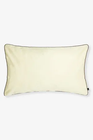 Hay Outline Contrast-trim Organic-cotton Pillowcase 75cm X 50cm