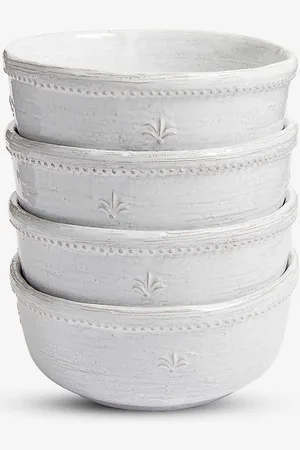 SOHO Hillcrest Handmade Stoneware Cereal Bowls Set of Four