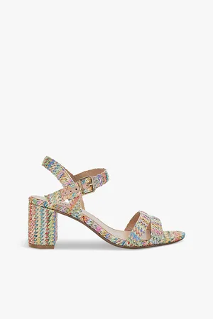 Dune Merisa Buckle-embellished Woven Heeled Sandals