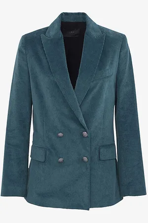 IKKS Straight-fit Double-breasted Corduroy Jacket