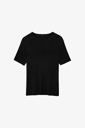 Joseph Round-neck Slim-fit Satin Top