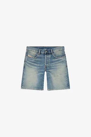 Diesel Logo-badge Regular-fit Denim Shorts