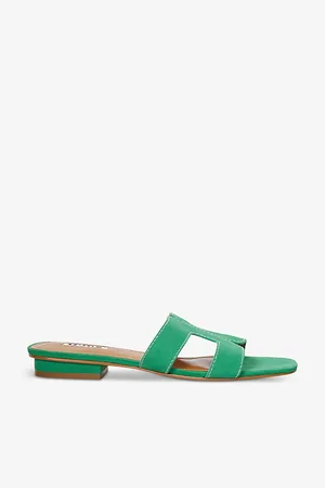 Dune Loupe Cut-out Suede Sandals