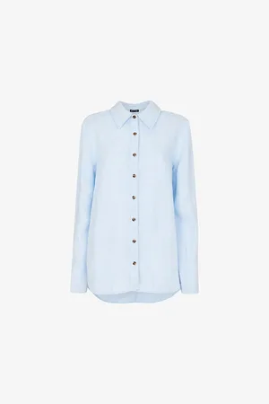 Whistles Relaxed-fit Long-sleeved Linen Shirt