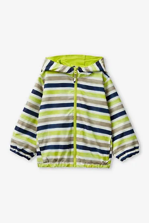 Benetton Striped Hooded She;; Jacket 18 Month-6 Years