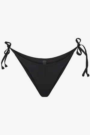 SKIMS Dipped Tie-fastened Recycled Stretch-nylon Bikini Bottoms