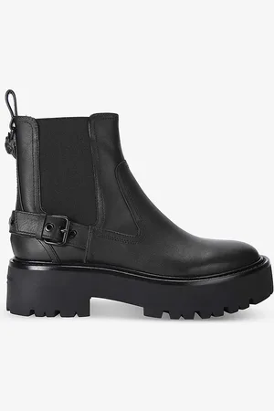 Kurt Geiger Matilda Eagle-embellished Leather Ankle Boots