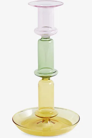 Hay Flare Glass Candle Holder 24cm