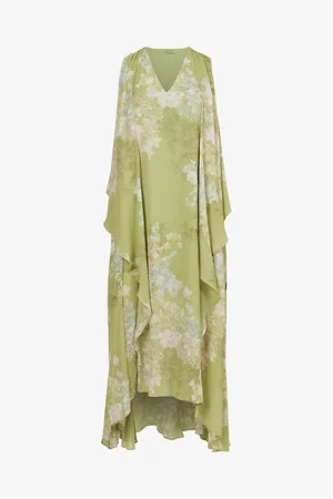 AllSaints Venetia Floral-print Woven Maxi Dress
