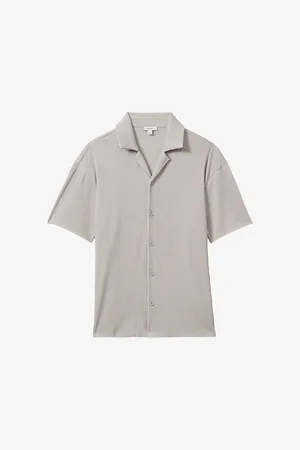 Reiss Chase Relaxed-fit Short-sleeve Stretch-woven Shirt