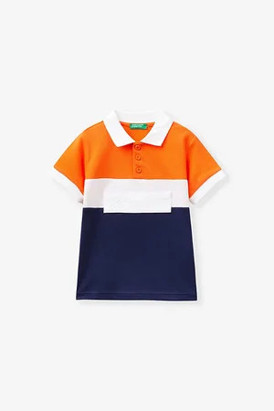 Benetton Logo-embroidered Short-sleeve Cotton Polo 18 Months-6 Years