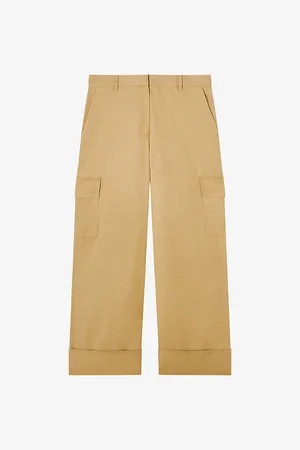 LK Bennett Riviera Patch-pocket Wide-leg Mid-rise Woven Trousers