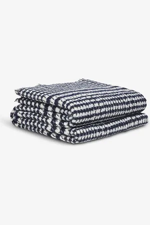 Alonpi Optick Checked Cashmere-blend Throw 210cm X 150cm