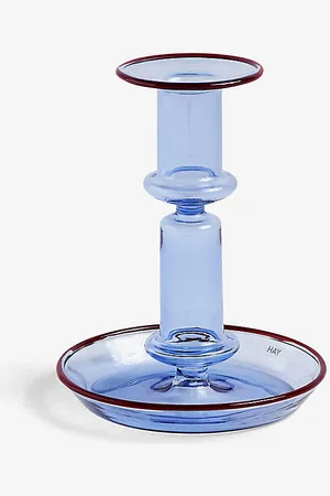 Hay Flare Borosilicate Glass Candleholder 14cm X 11cm