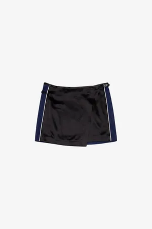 Diesel O-kesselle Wrap-over Low-rise Woven Mini Skirt
