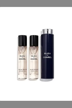 CHANEL Bleu De Eau Toilette Refillable Travel Spray 3x20ml