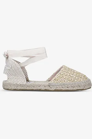 MANEBI Yucatan Contrast-sole Cotton Mules