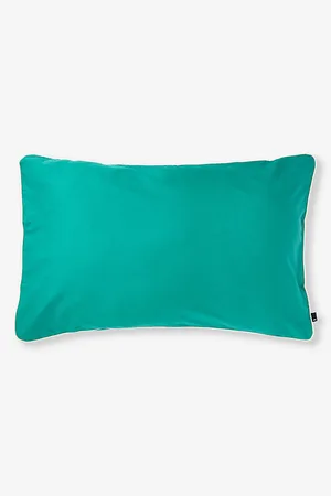 Hay Outline Contrast-trim Organic-cotton Pillowcase 75cm X 50cm