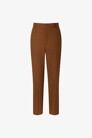 Soeur Adele Cigarette-leg Mid-rise Cotton-poplin Trousers