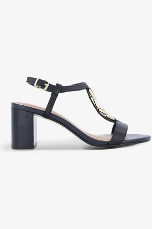 Dune Just Embellished Leather Heeled Sandals