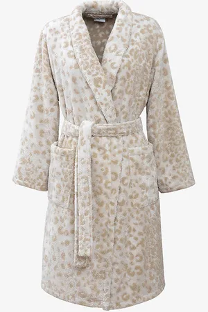 Yves Delorme Tioman Leopard-print Organic-cotton Bathrobe