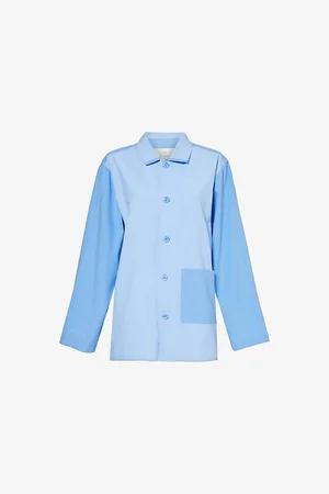 Hay Duo Relaxed-fit Long-sleeve Cotton Pyjama Shirt
