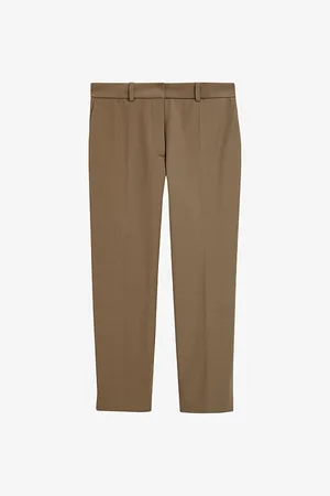 Joseph Bing Pressed-crease Straight-leg Mid-rise Stretch-woven Trousers
