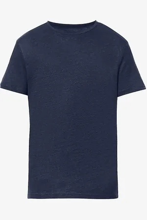 DEREK ROSE Jordan Crewneck Linen T-shirt