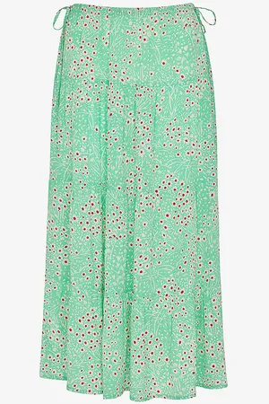 Whistles Daisy Meadow Floral-print Woven Midi Skirt