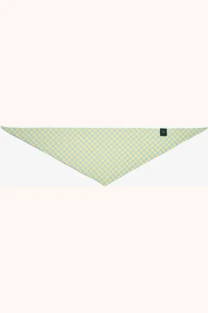 LITTLE BEAST Weekend Picnic Checked Stretch-woven Dog Bandana