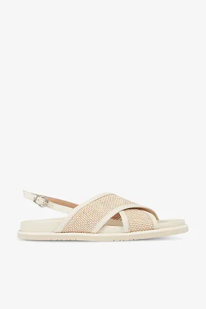 LK Bennett Noa Criss-cross Woven Sandals