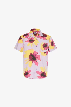Obey Eden Floral-print Regular-fit Cotton-poplin Shirt