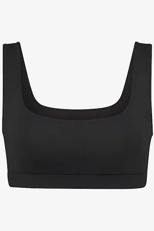 SKIMS Scoop-neck Recycled Stretch-nylon Bikini Top