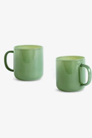 Hay Borosilicate Glass Mug Set of Two