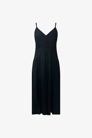 Ro&Zo Sleeveless Button-through Woven Midi Dress