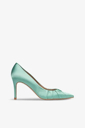 LK Bennett Florena Pleated Heeled Satin Courts