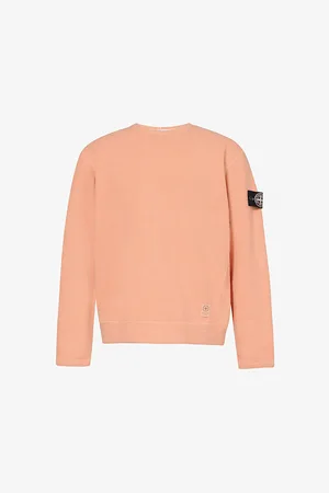 Stone Island Logo-badge Relaxed-fit Cotton-jersey Sweatshirt