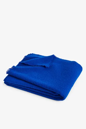 Hay Mono Frayed-edge Wool Blanket 180cm X 130cm