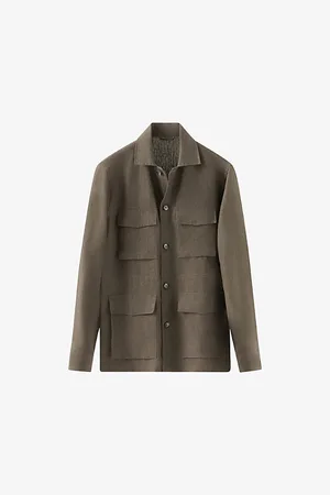 Eton Utility Relaxed-fit Linen Overshirt