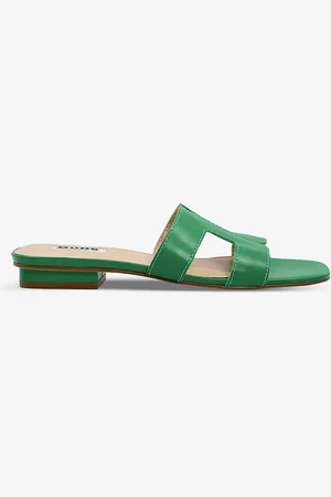 Dune Loupe Cut-out Leather Sandals