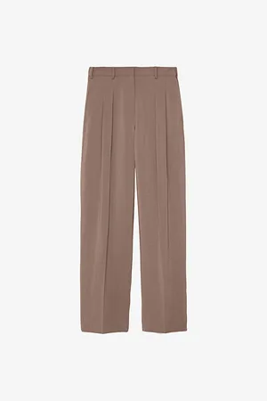 Joseph Tarn Tapered-leg High-rise Silk-blend Trousers
