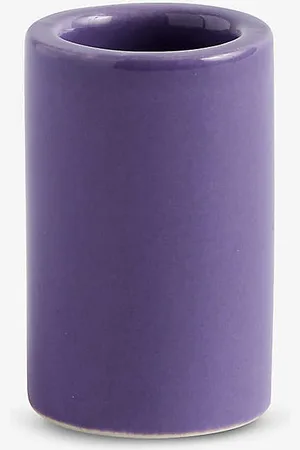 Hay Cylindrical Stoneware Toothbrush Holder