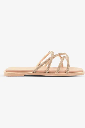 Dune Crystal-embellished Strappy Woven Sandals