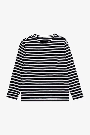 IKKS Stripe-print Slim-fit Cotton T-shirt